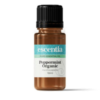 Escentia Peppermint Organic Essential Oil bottle