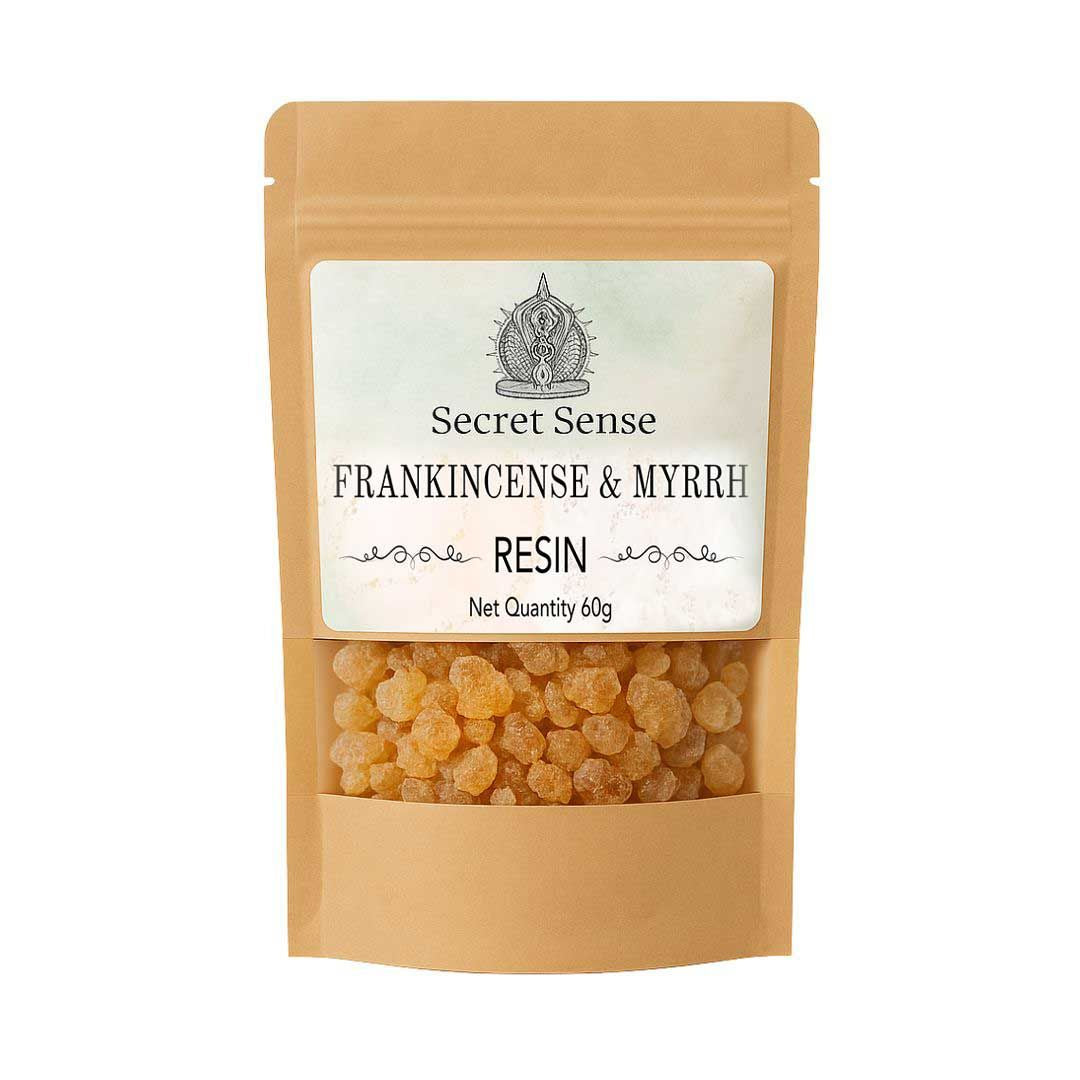 Natural Frankincense and Myrrh Resin Incense (60g) Secret Sense