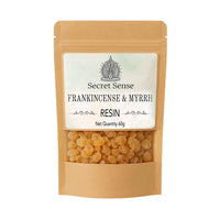 Natural Frankincense and Myrrh Resin Incense (60g) Secret Sense