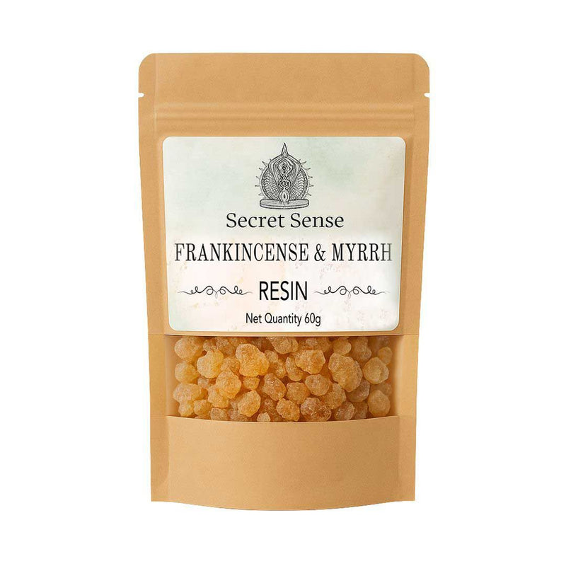 Natural Frankincense and Myrrh Resin Incense (60g) Secret Sense