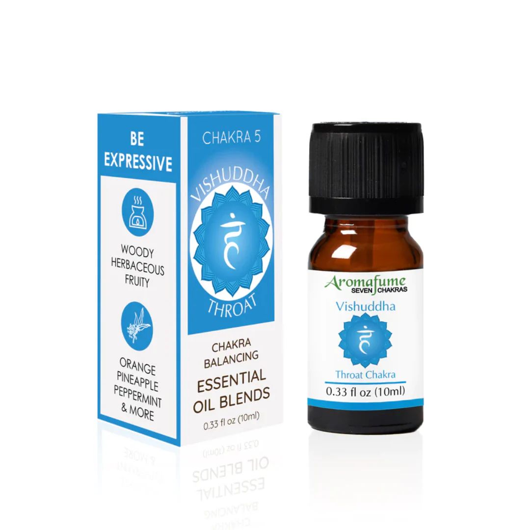 Aromafume Vishuddha Chakra essential oil bottle 10ml
