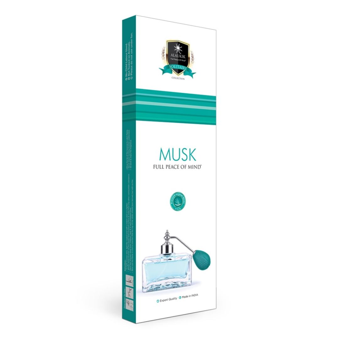 Alaukik Musk incense 90g pack with earthy tones