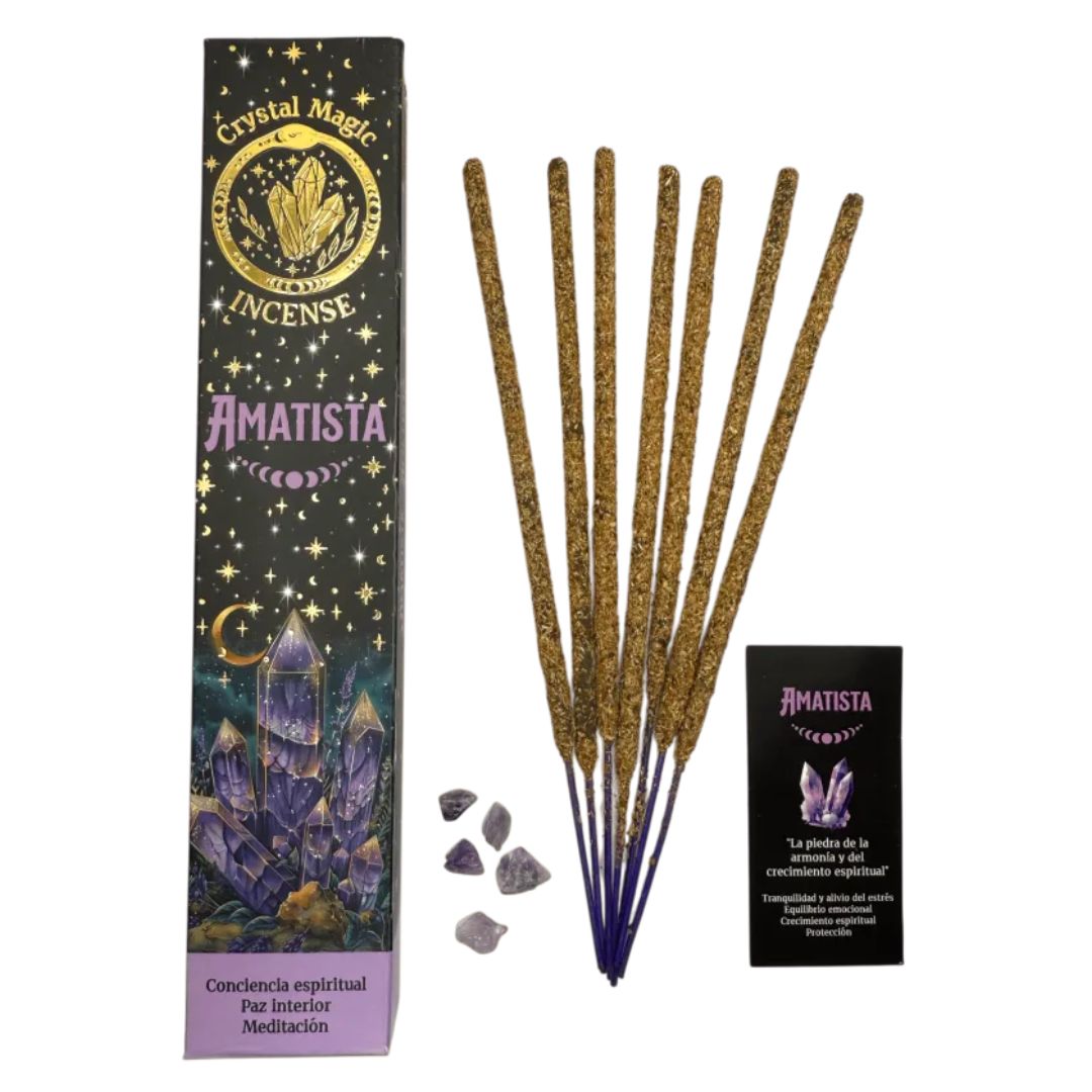 Crystal Magic Amethyst Tribal Soul Crystal Incense
