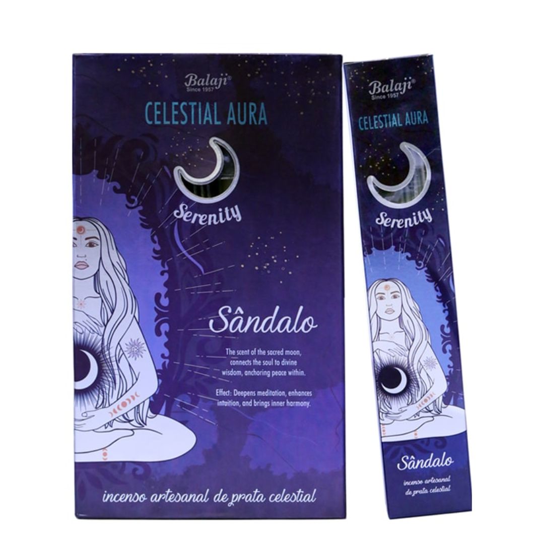 Balaji Celestial Aura Serenity Sandalwood incense pack
