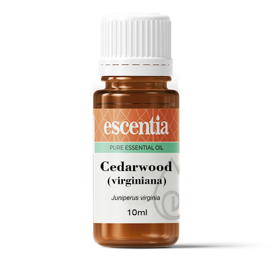 Escentia Cedarwood Essential Oil bottle