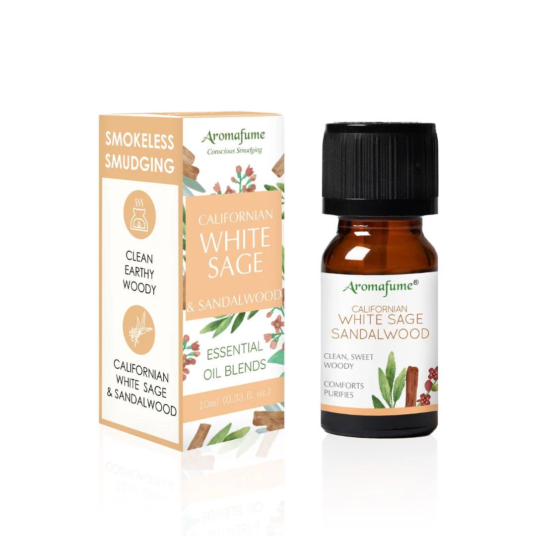 White Sage and Sandalwood diffuser oil 10ml bottle