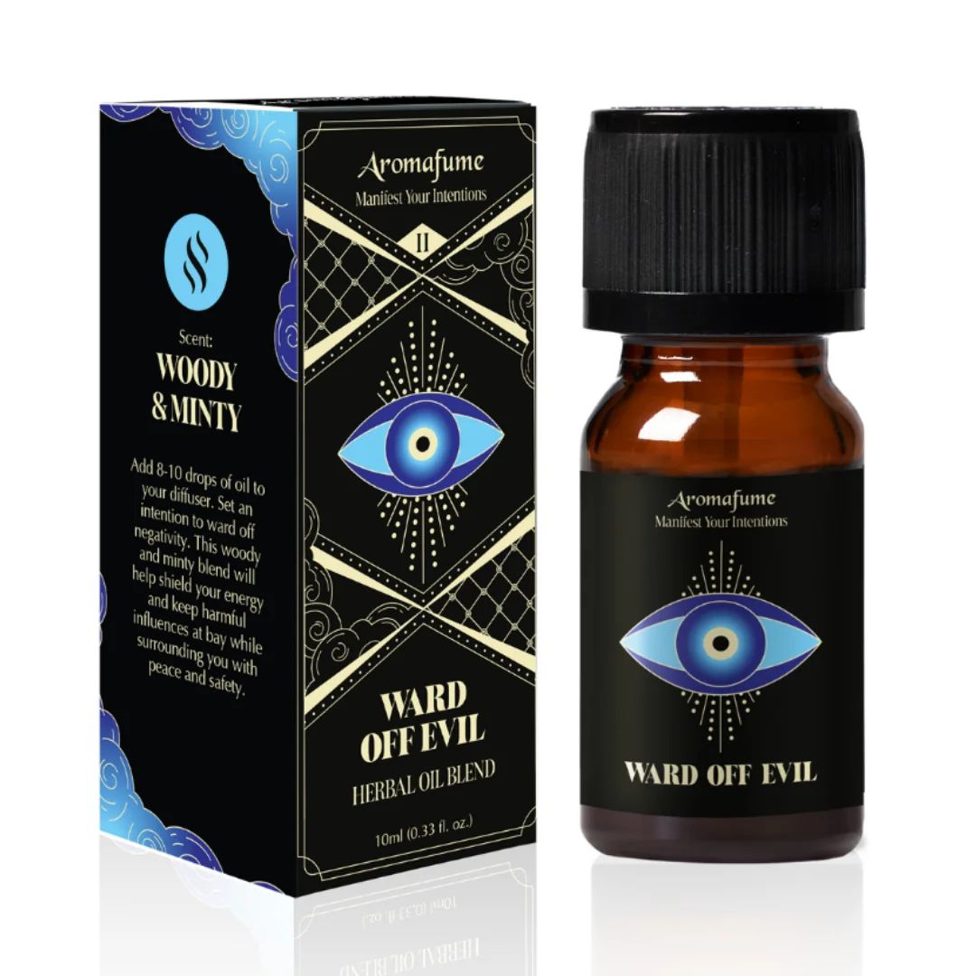 Aromafume Ward Off Evil Manifestation Oil bottle with box