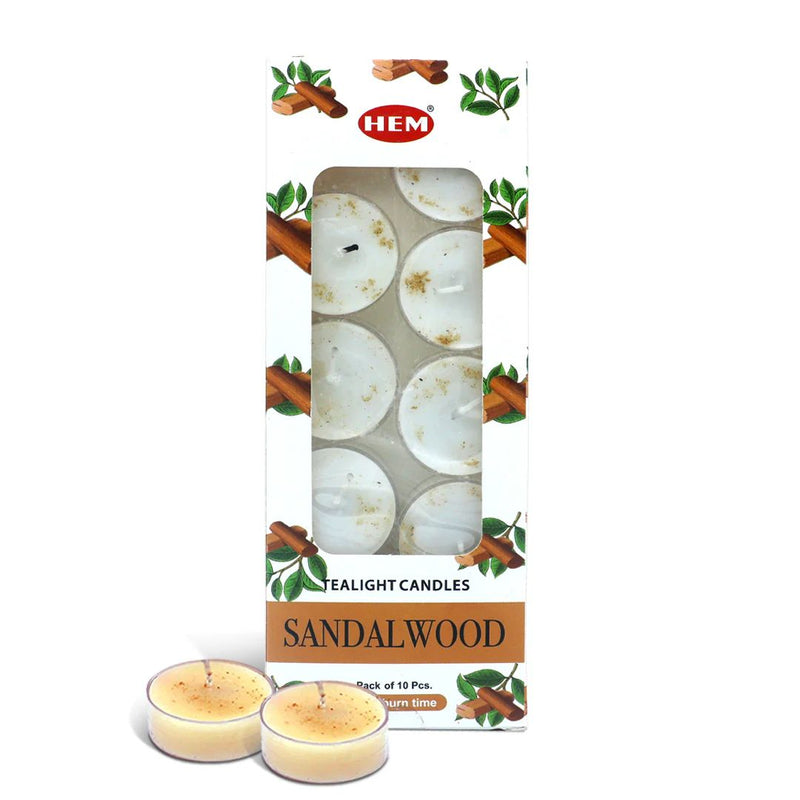 HEM Sandalwood Tealight Candle (10 Pack)