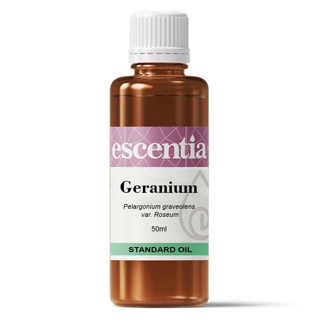 Escentia Geranium Standard Oil - Balancing Essential Oil for Skin and Mood