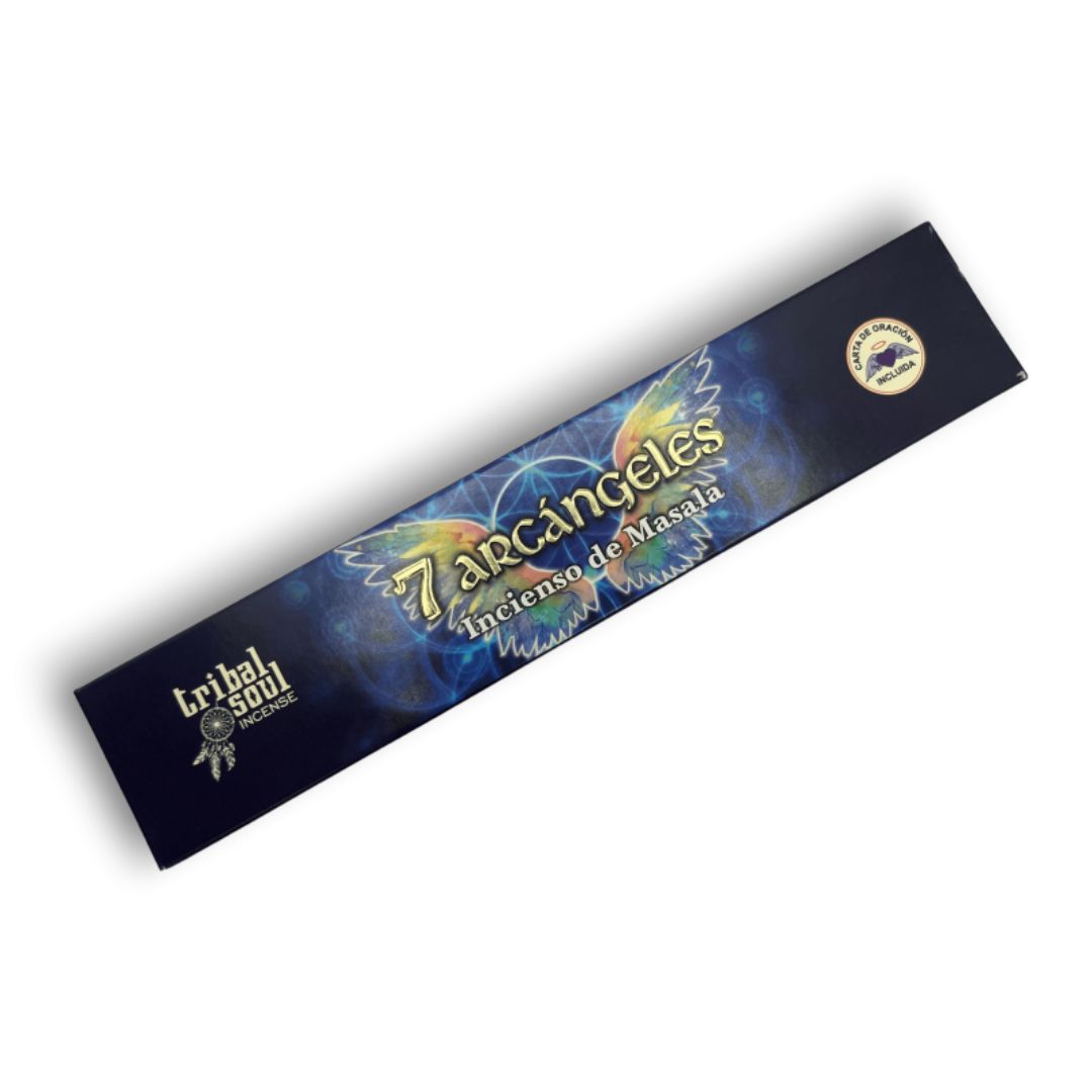 Tribal Soul 7 Archangels incense box with feather detail