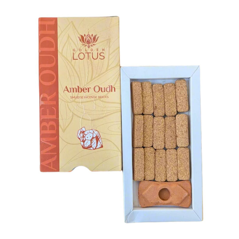 Golden Lotus – Brick Incense | Amber Oudh
