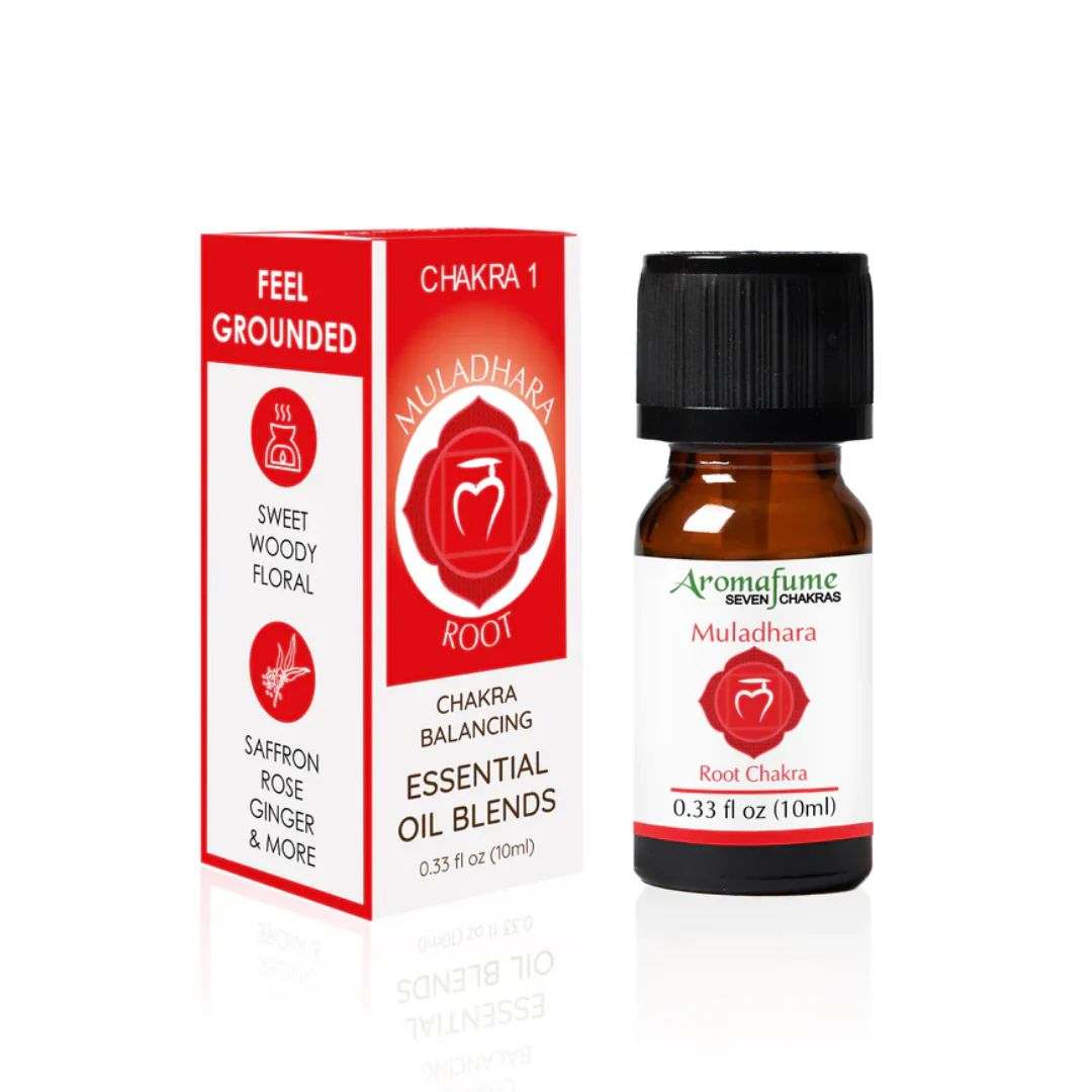 Aromafume Muladhara Root Chakra essential oil bottle