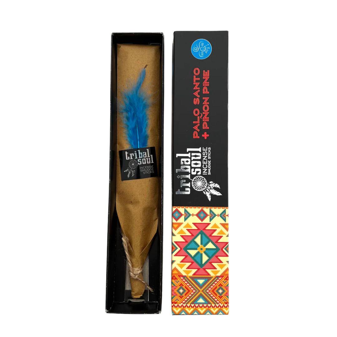 Box of Tribal Soul Palo Santo and Piñon Pine incense sticks