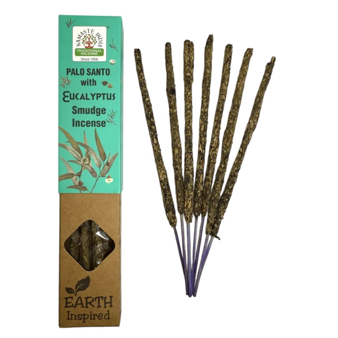 Namaste India Palo Santo and Eucalyptus incense box