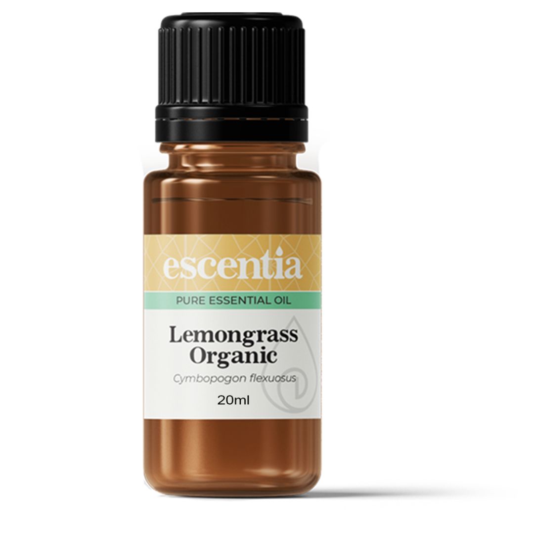 Escentia Organic Lemongrass Essential Oil Bottle