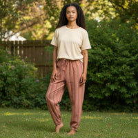 Boho Striped Cotton Gheri Pants (Nepalese Drawstring Hippie Pants)