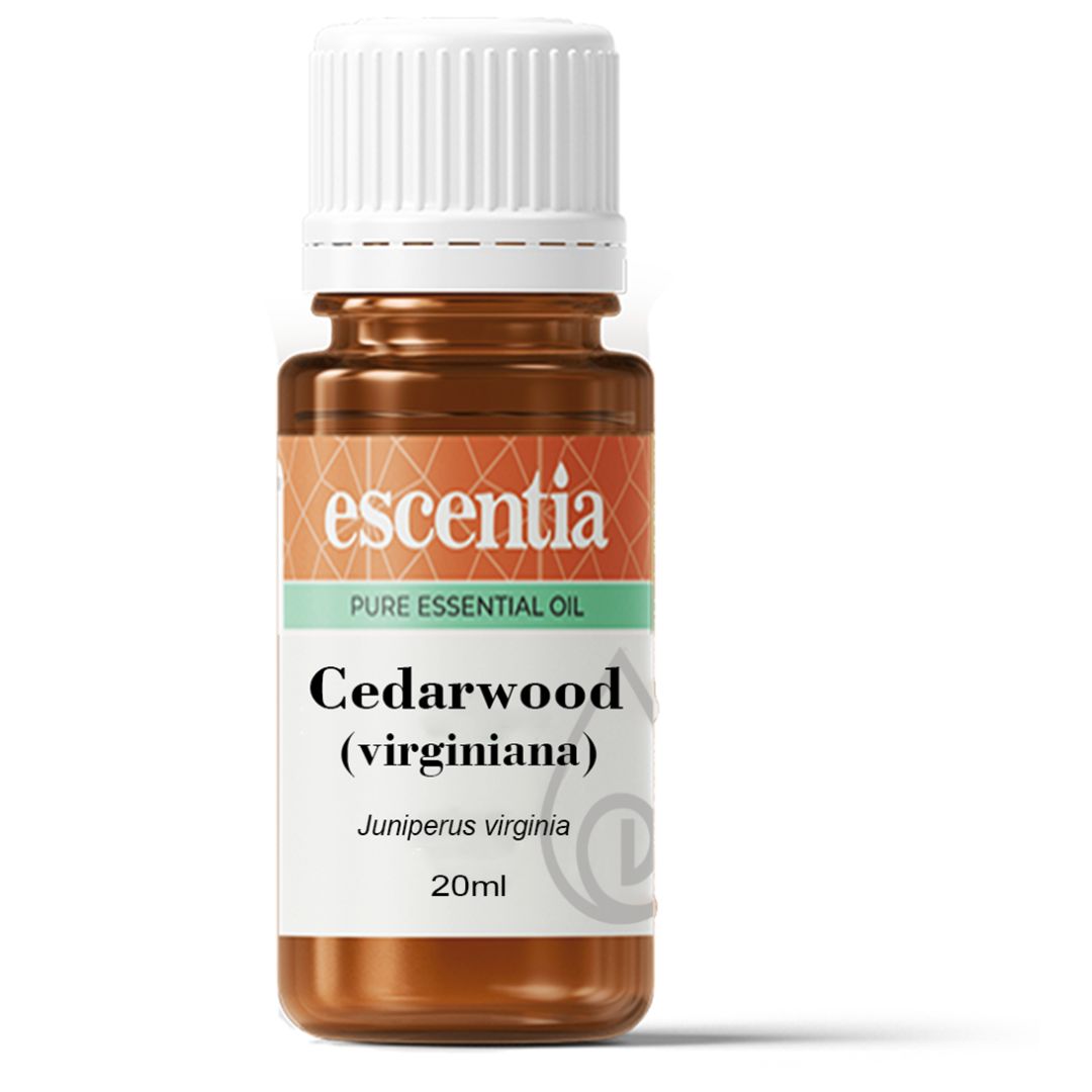 Escentia Cedarwood Essential Oil bottle