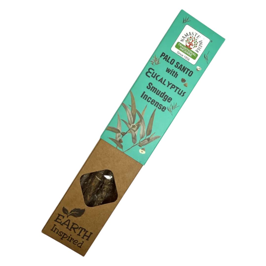 Namaste India Palo Santo and Eucalyptus incense box