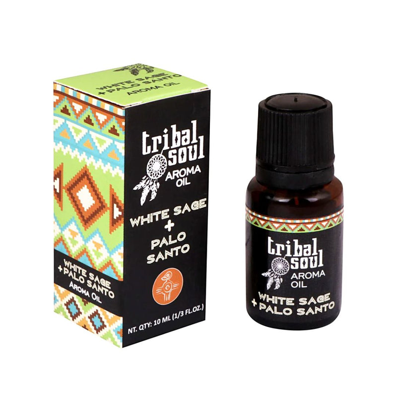 Tribal Soul White Sage &amp; Palo Santo aromatic oil bottle