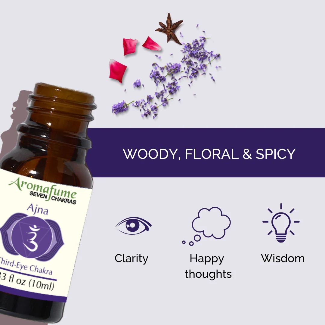 Aromafume Ajna essential oil diffuser blend bottle