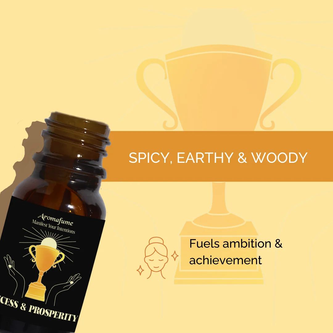 Aromafume Success &amp; Prosperity Manifestation Oil bottle front view