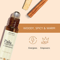 Spicy essential oil roller for motivation and clarity