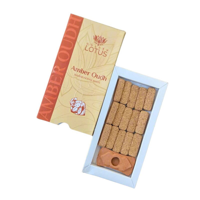 Golden Lotus – Brick Incense | Amber Oudh