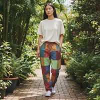 Nomad Spirit Boho Patchwork Gheri Pants (100% Cotton Hippie Pants)