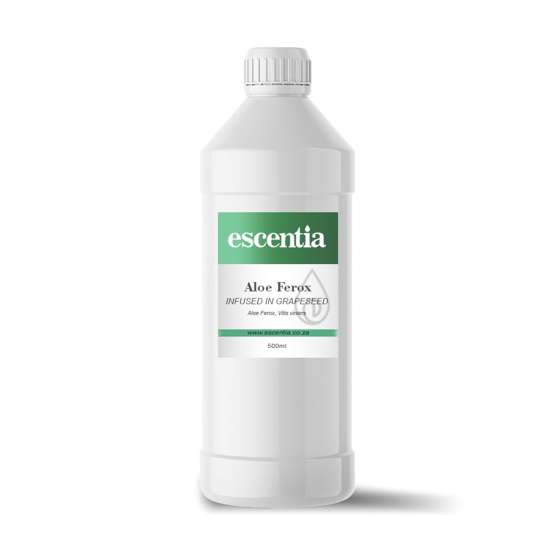 Escentia Aloe Ferox Infused in Grapeseed Oil Bottle