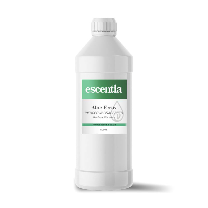 Escentia Aloe Ferox Infused in Grapeseed Oil Bottle