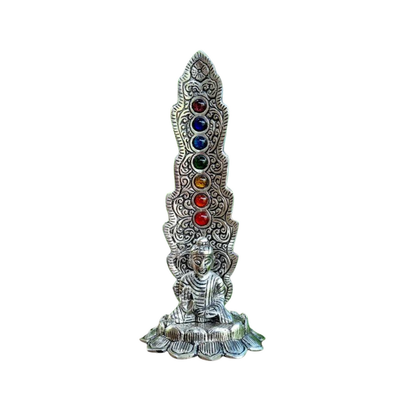 Metal Buddha 7 Chakra Incense Holder