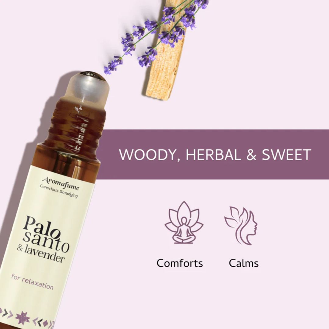 Aromafume Palo Santo & Lavender roll-on bottle