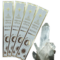 Aroma Crystal Scents – Selenite Incense Sticks with Crystals