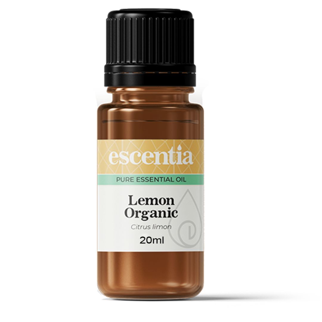 Escentia Lemon Organic Essential Oil bottle