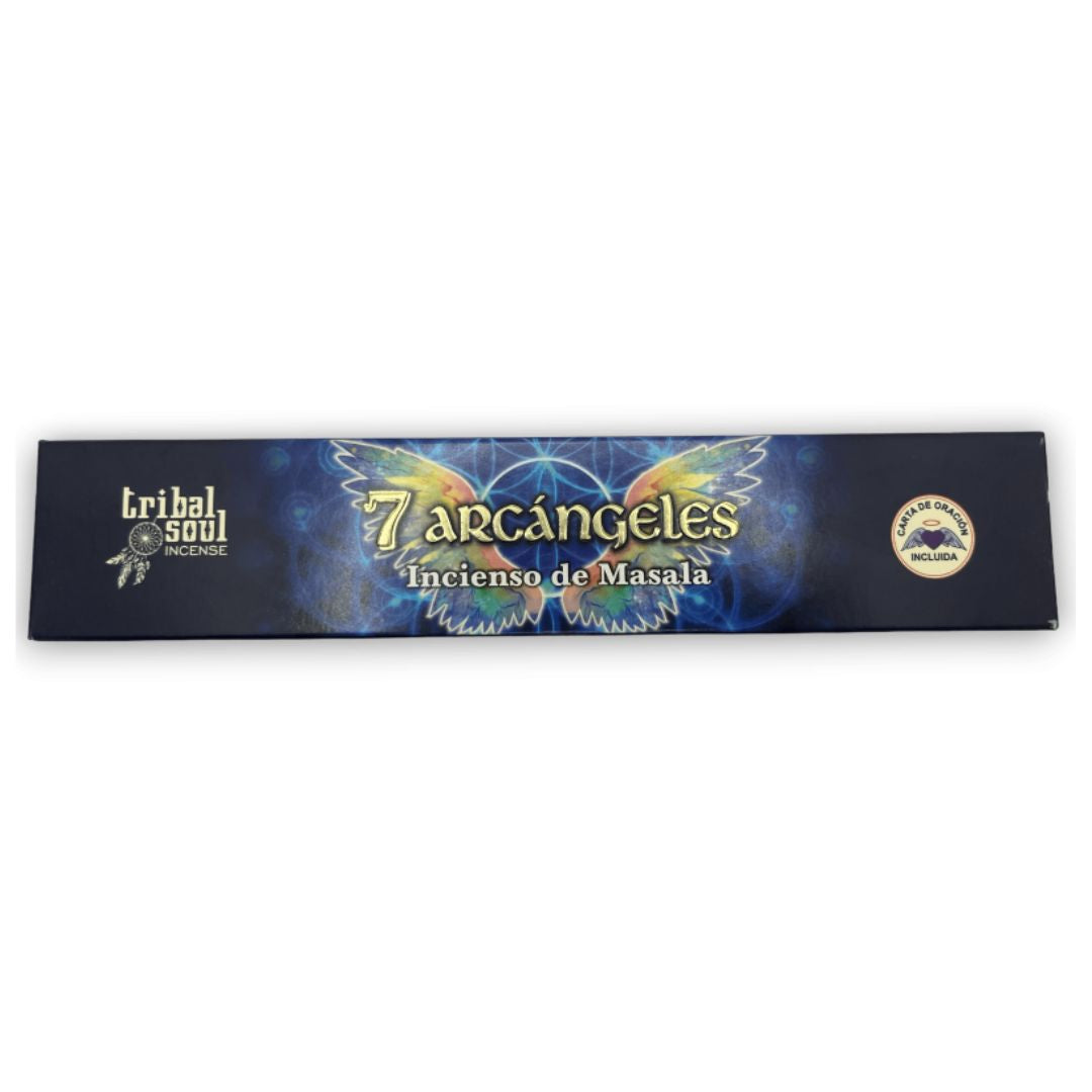 Tribal Soul 7 Archangels incense box with feather detail