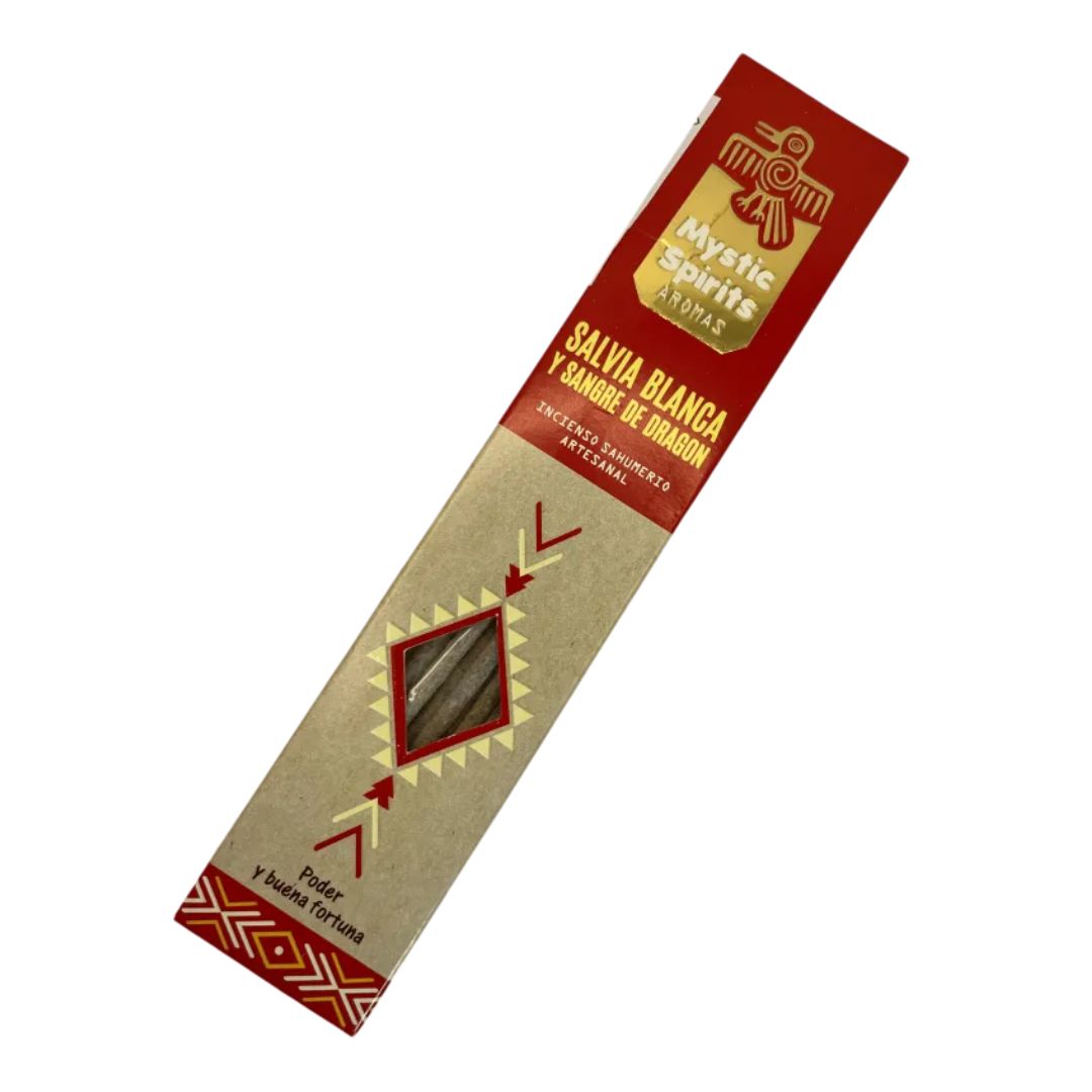 Pack of Mystic Spirits White Sage and Dragon’s Blood incense sticks