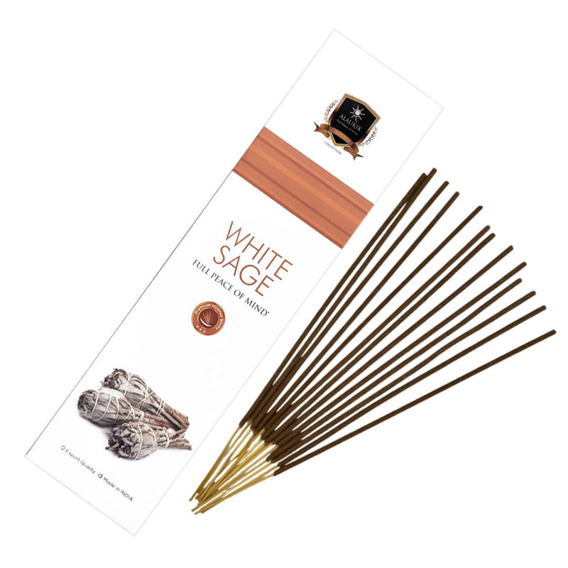 Alaukik White Sage incense sticks 90g pack