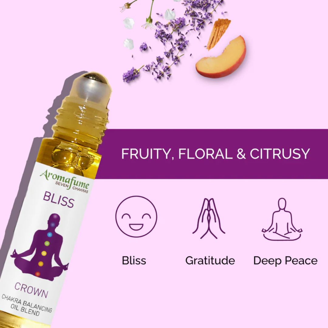 7th Chakra - Crown - Sahasrara Essential Oil Roll On Blend