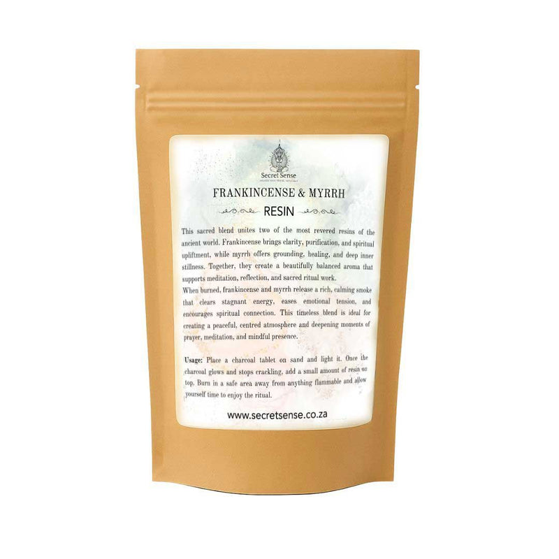 Natural Frankincense and Myrrh Resin Incense (60g) Secret Sense