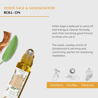 Natural essential oil roller with herbal-woody scent