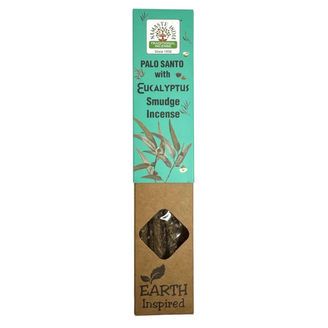 Namaste India Palo Santo and Eucalyptus incense box