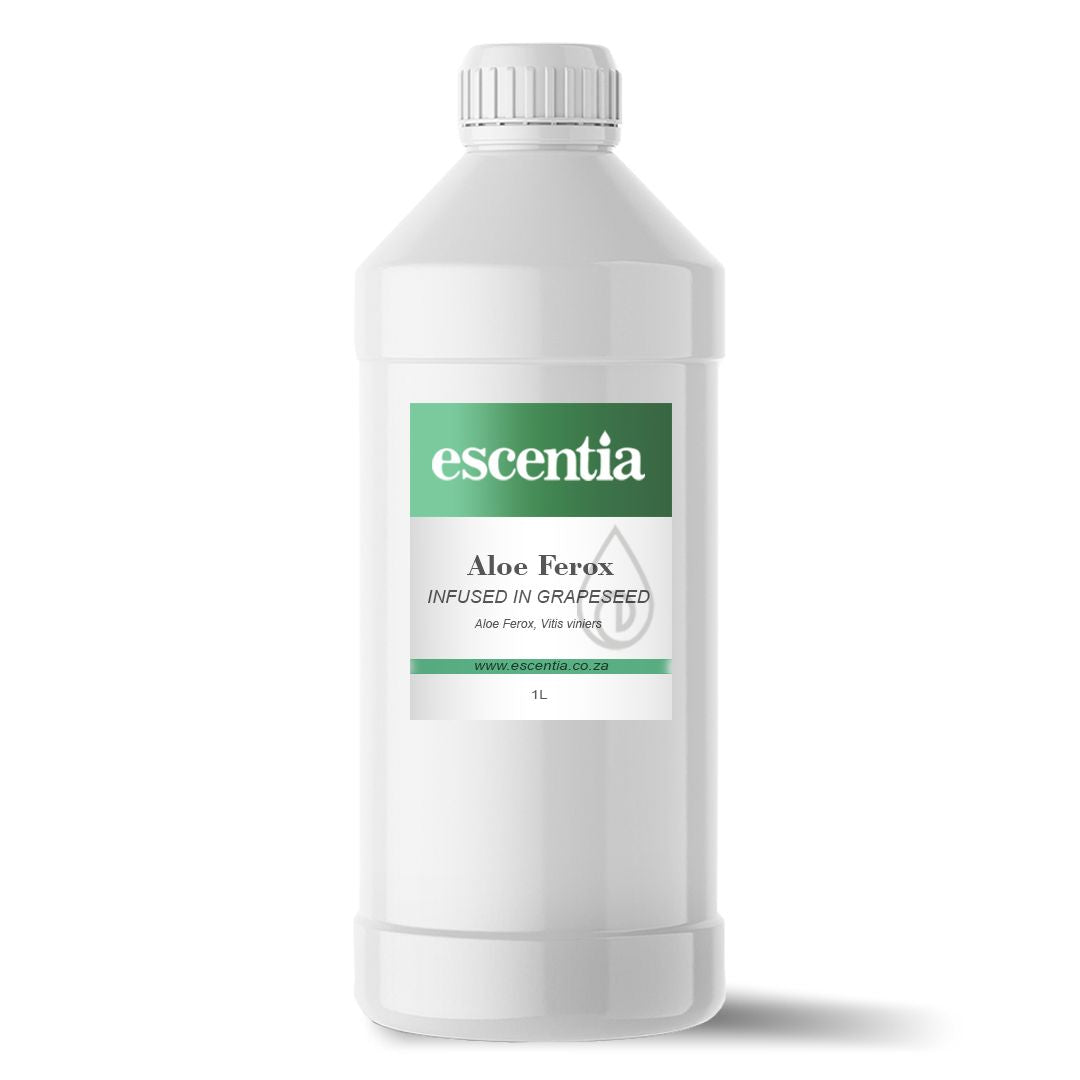 Escentia Aloe Ferox Infused in Grapeseed Oil Bottle