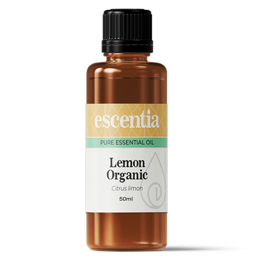 Escentia Lemon Organic Essential Oil bottle