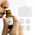 Anahata Heart Chakra essential oil bottle with green label