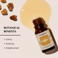 Amber glass bottle of Aromafume Myrrh Essential Oil Diffuser Blend