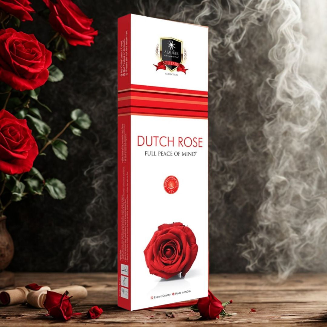 Alaukik Dutch Rose incense sticks in 90g pack