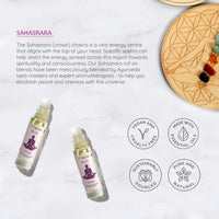 7th Chakra - Crown - Sahasrara Essential Oil Roll On Blend