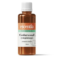 Escentia Cedarwood Essential Oil bottle