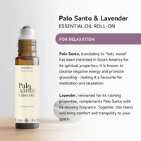 Palo Santo and Lavender essential oil roller