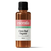 Escentia Clove Bud Organic Essential Oil bottle
